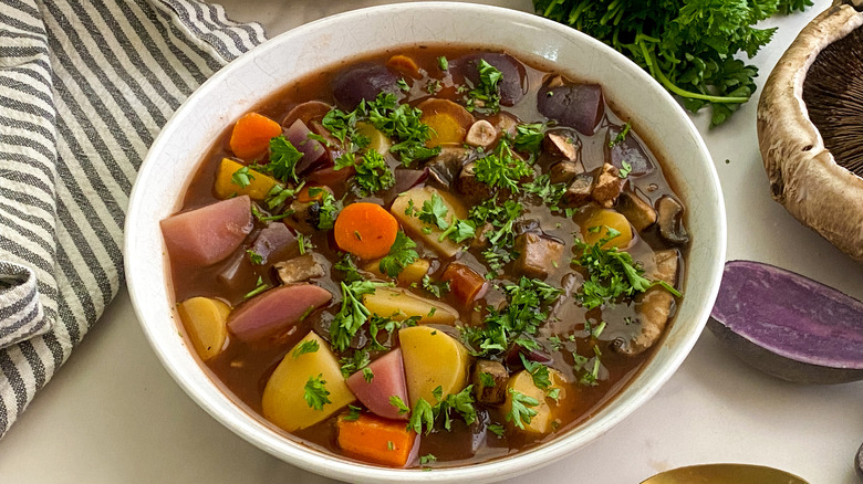 pot roast in white bowl