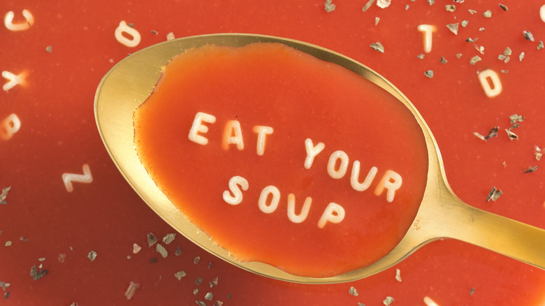 Bowl of alphabet soup