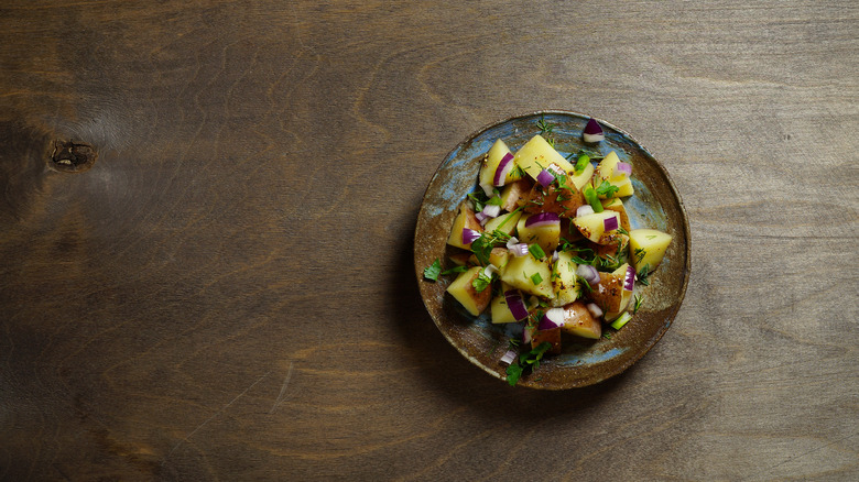 Sumac with potato salad