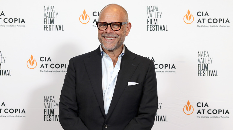 Alton Brown at a press junket in Napa