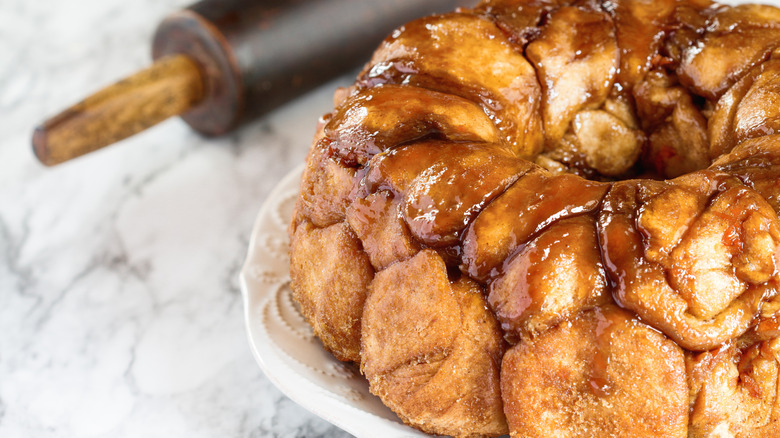 Tray of monkey bread