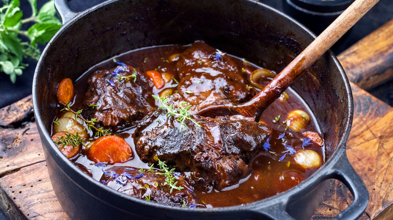 Braised beef