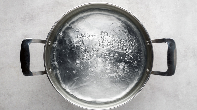 water boiling in a pot 
