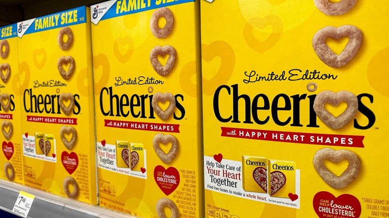 Cheerios on shelf