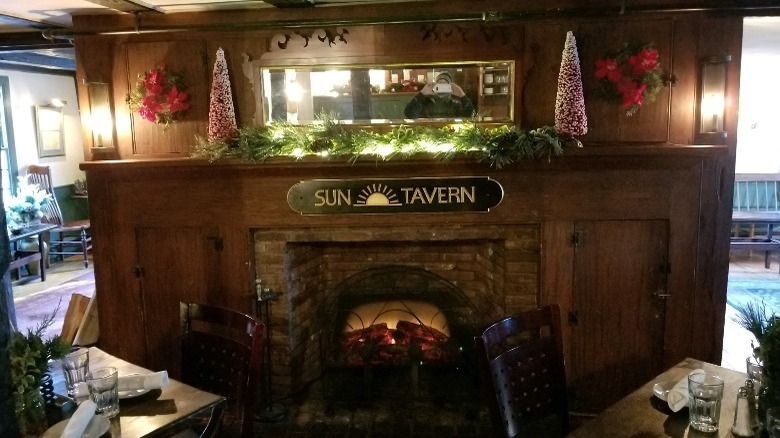 Fireplace at The Sun Tavern