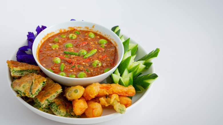 Shrimp paste chili sauce bowl