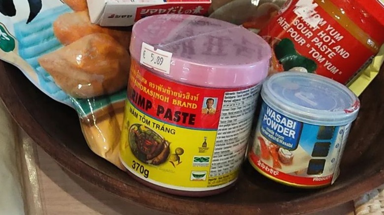 Shrimp paste and other ingredients 