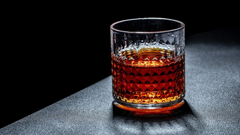 glass of bourbon