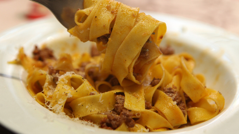 pasta Bolognese sauce