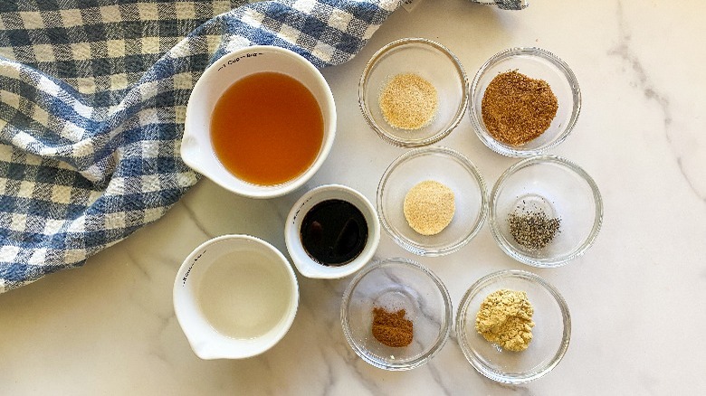 sauce and spice ingredients