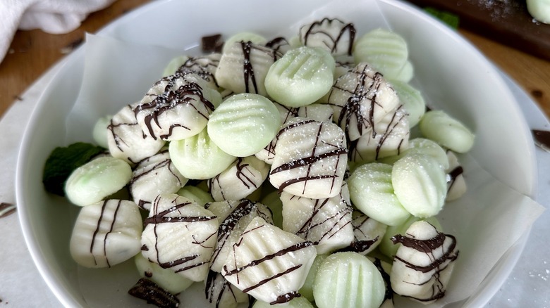 Andes-stuffed cream cheese mints