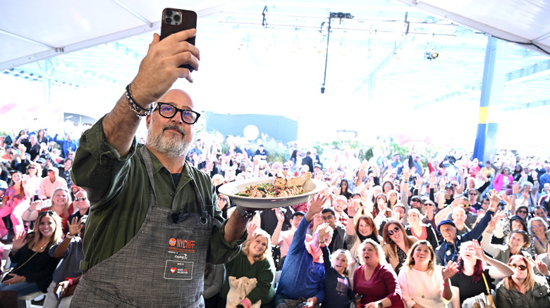 Andrew Zimmern taking a selfie at NYCWFF