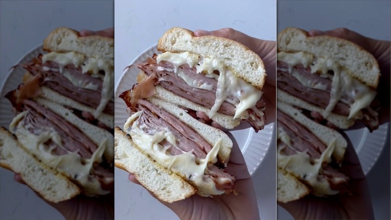 mortadella sandwich