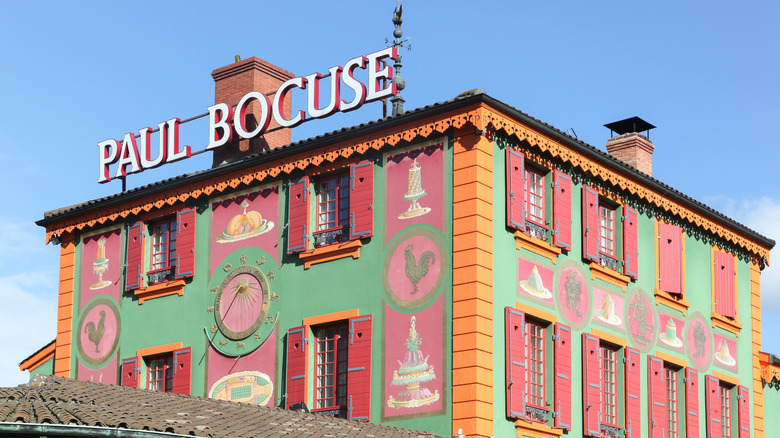 Outside view of paul bocuse restaurant