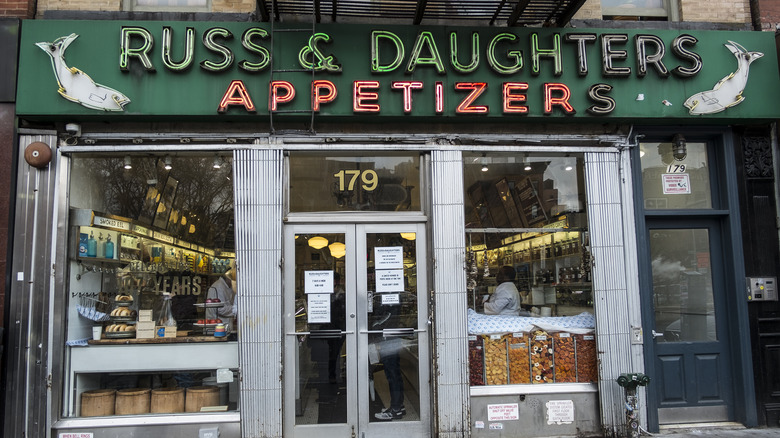 Russ and Daughters Appetizers storefront