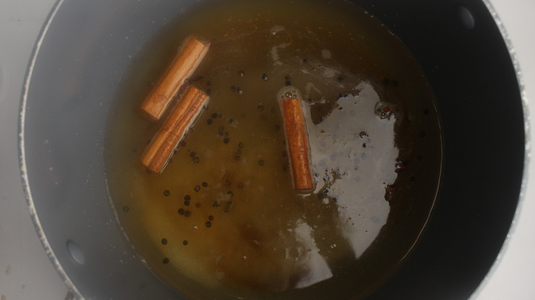 brine in a pot 