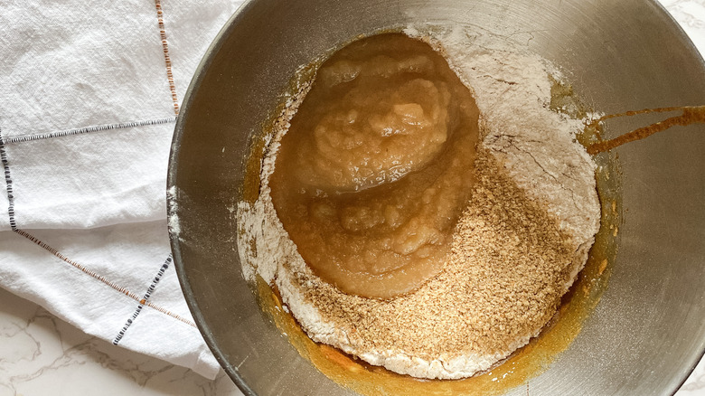 bread batter in bowl