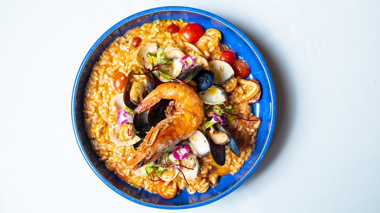 Italian seafood risotto