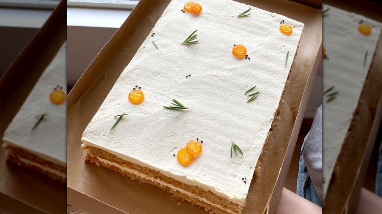 carrot slab cake