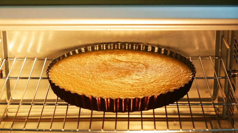 Babousa baking in oven