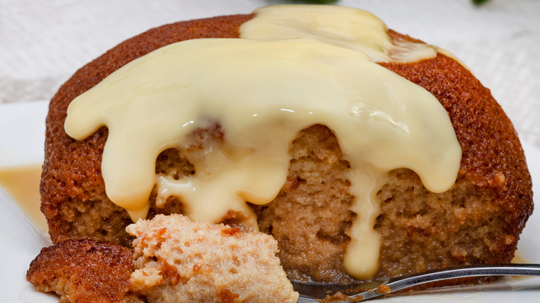 Malva pudding with custard