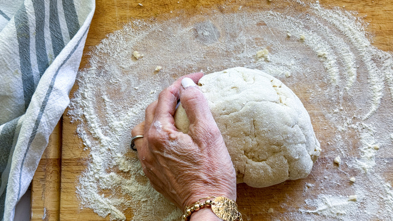 kneading dough