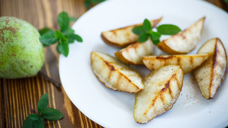 Grilled pears