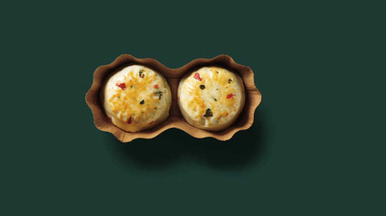 Two Starbucks egg bites