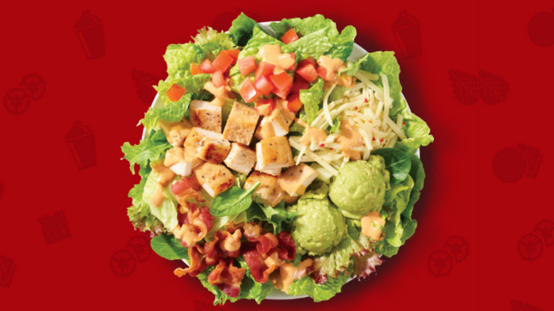 Chicken salad with avocado