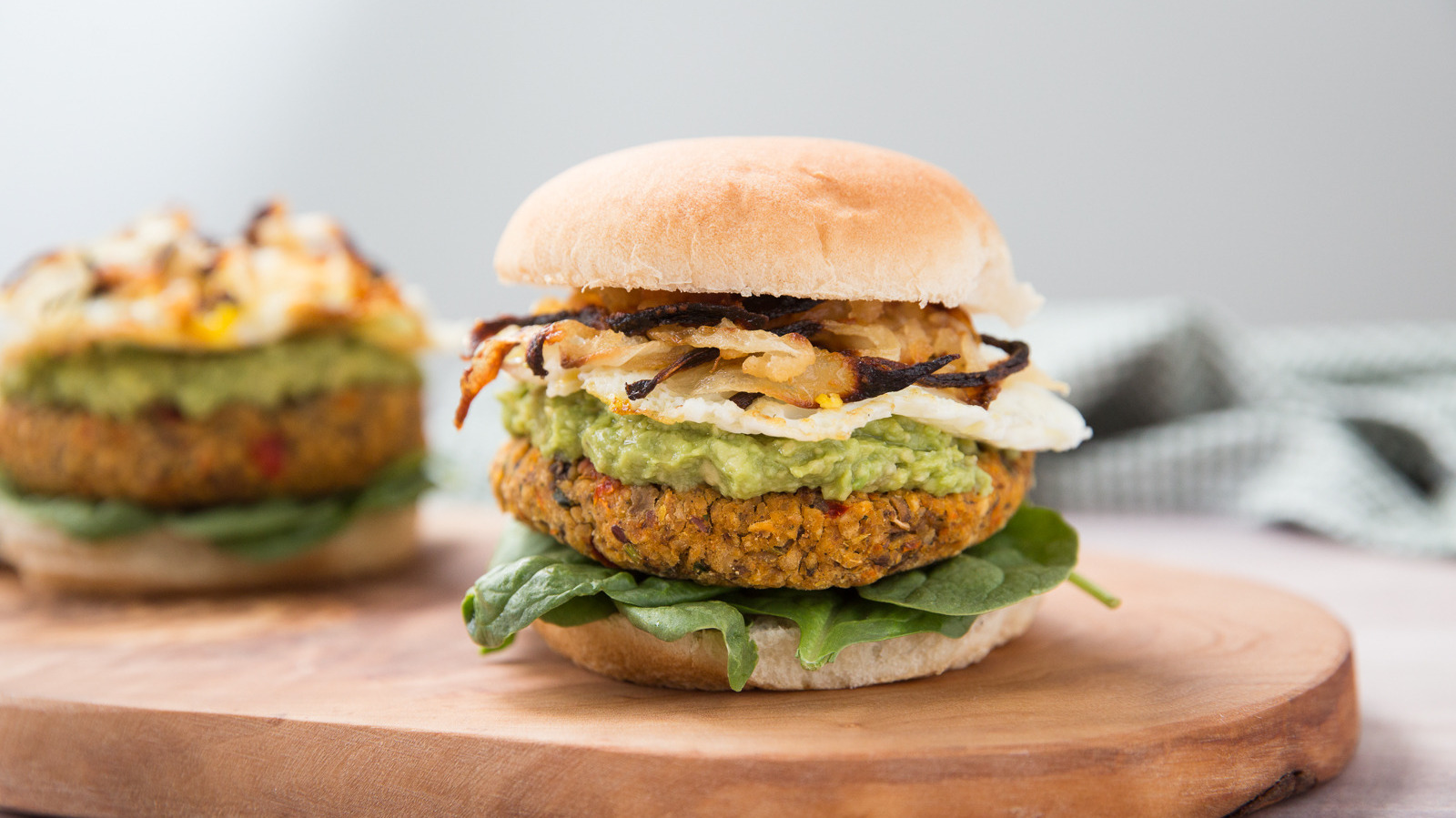 Avocado Toast Inspired Veggie Brunch Burger Recipe