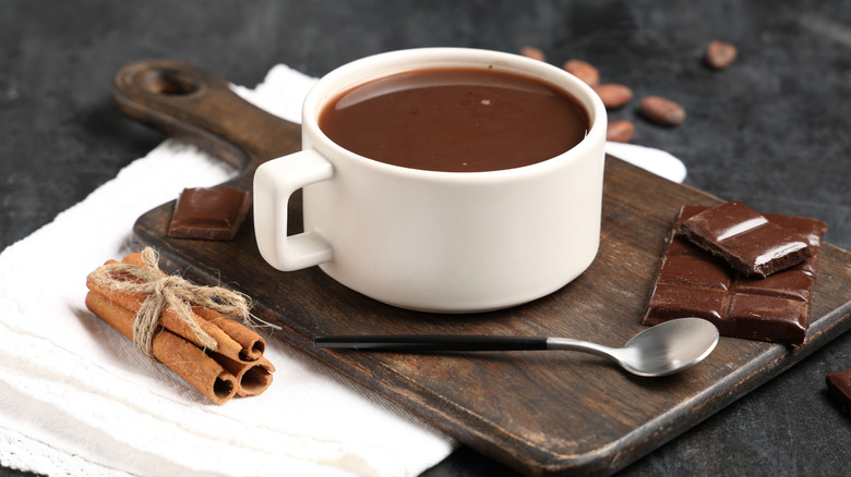 hot chocolate in mug