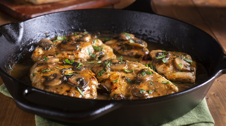 cast iron sauted chicken filets