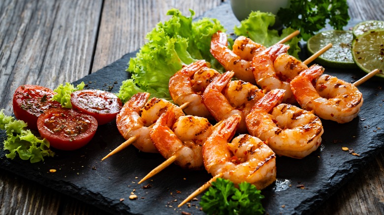 grilled shrimp skewers