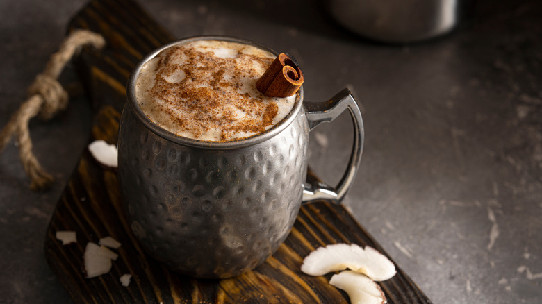 coconut cinnamon hot chocolate