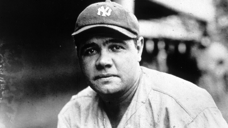 Babe Ruth in uniform