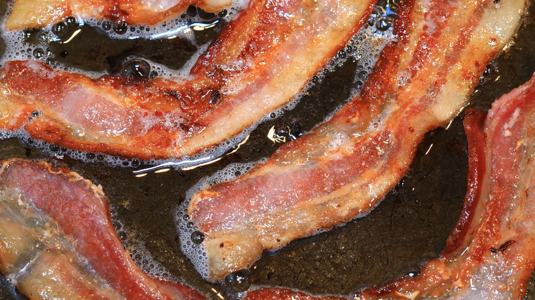 bacon frying