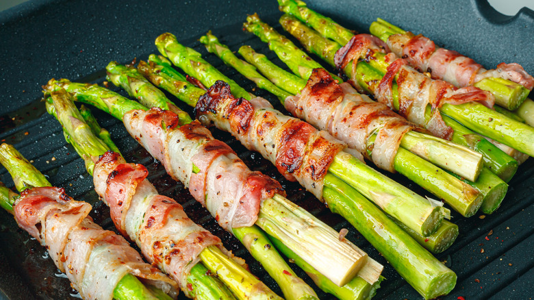 Bacon wrapped asparagus