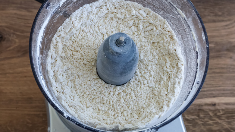 dry ingredients in a food processor