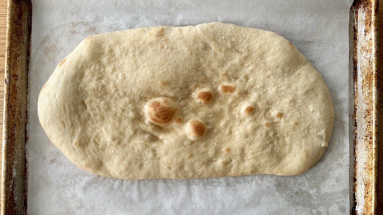 Baked flatbread