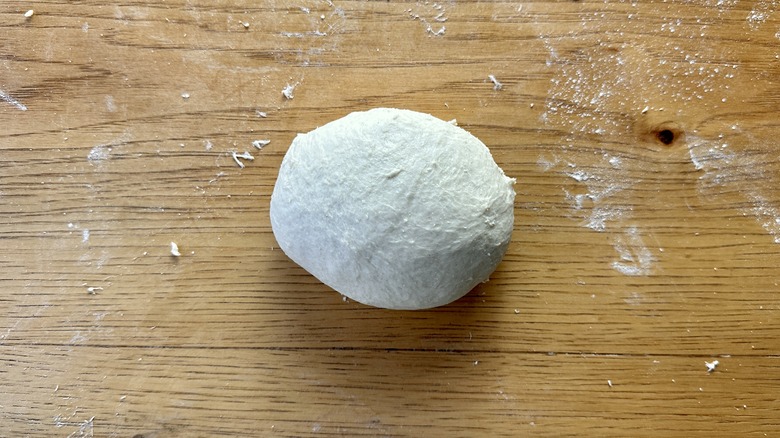 Kneaded ball of dough