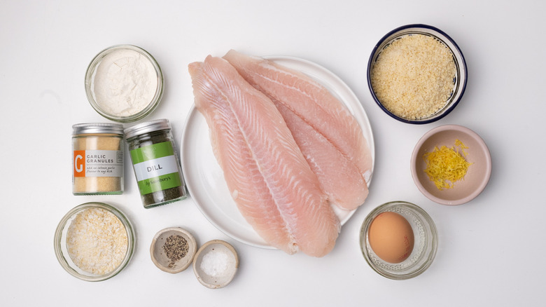 baked almond-crusted tilapia ingredients