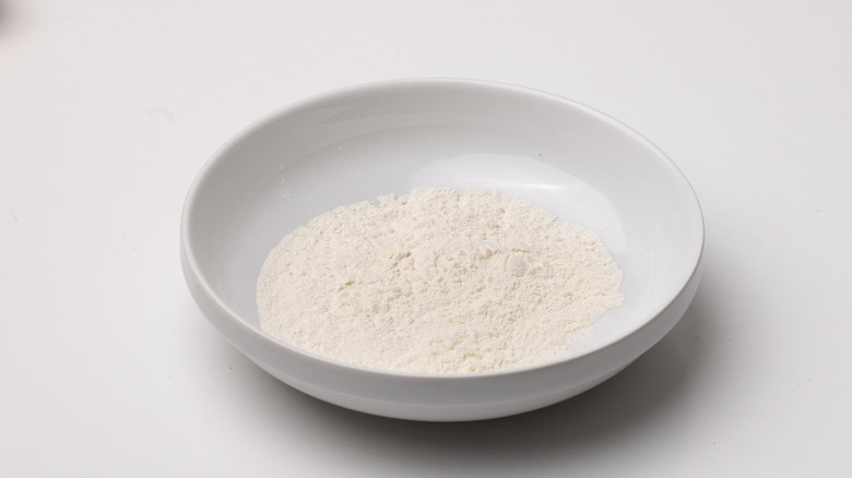 flour in a bowl