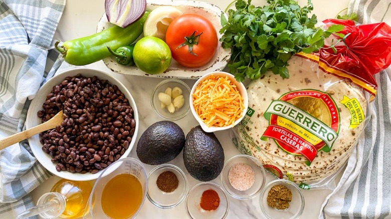 black bean flautas ingredients