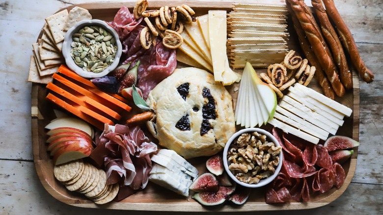 Halloween themed charcuterie board