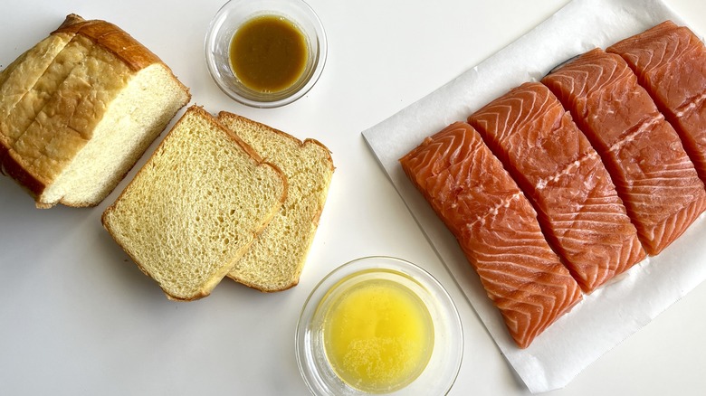 brioche-crusted salmon ingredients