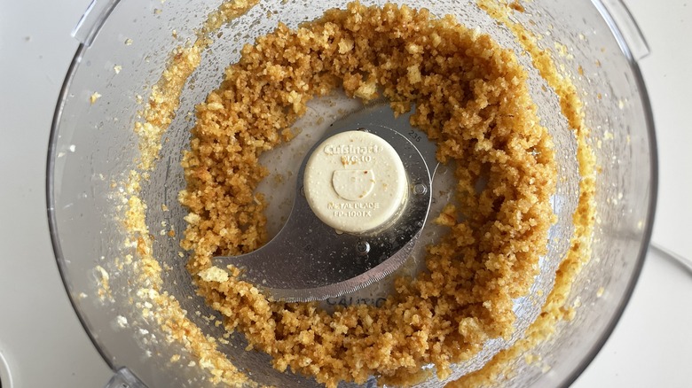 brioche crumbs in food processor