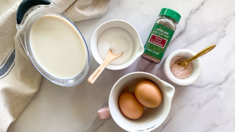 baked custard ingredients