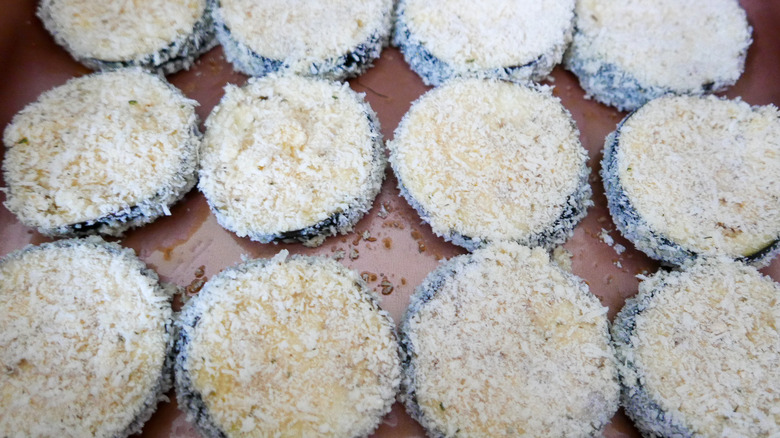 eggplant on tray