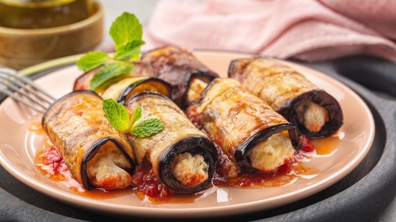 fried eggplant rollatini