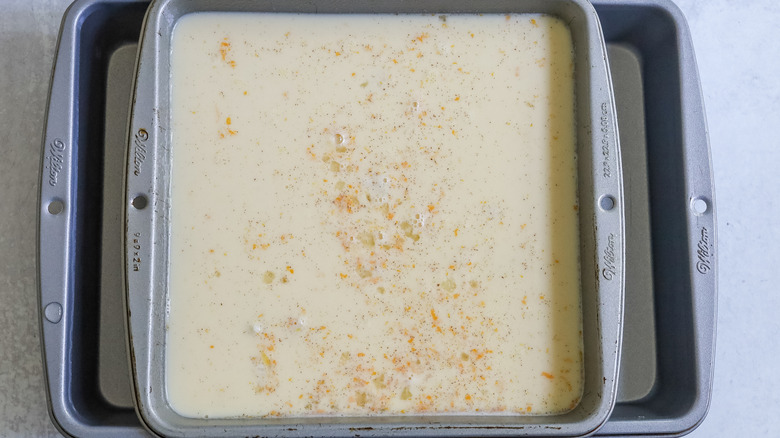 rice pudding pan in pan